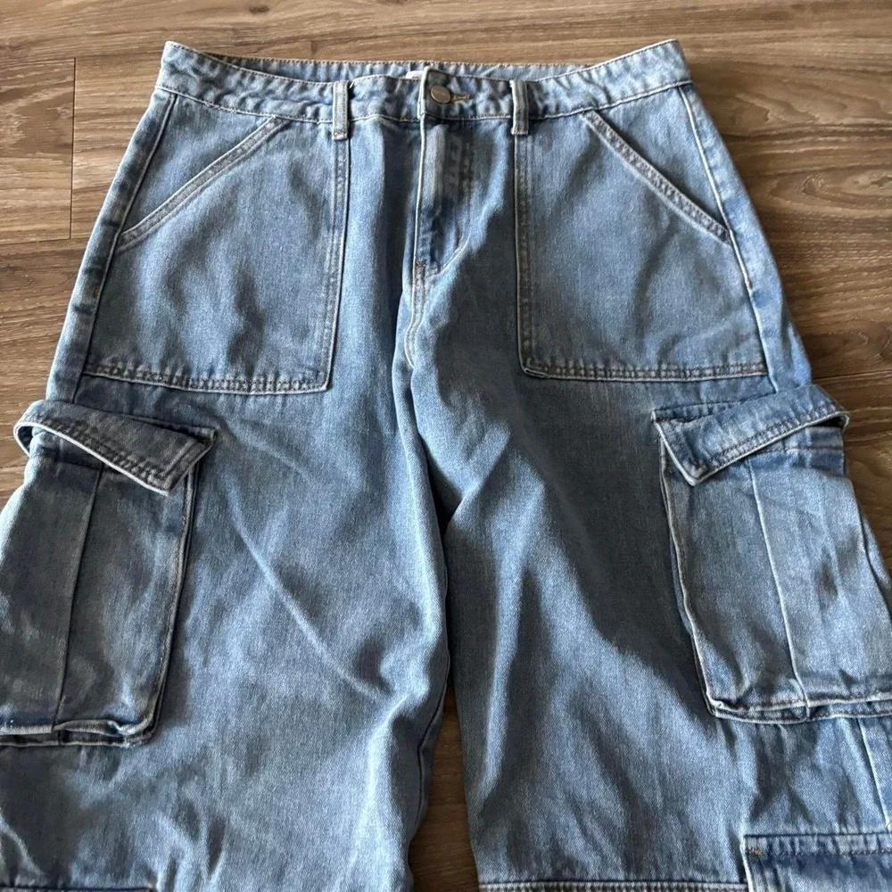 Vintage Y2K/2000s Baggy Streetwear Skater Cargo Jeans! 31x26